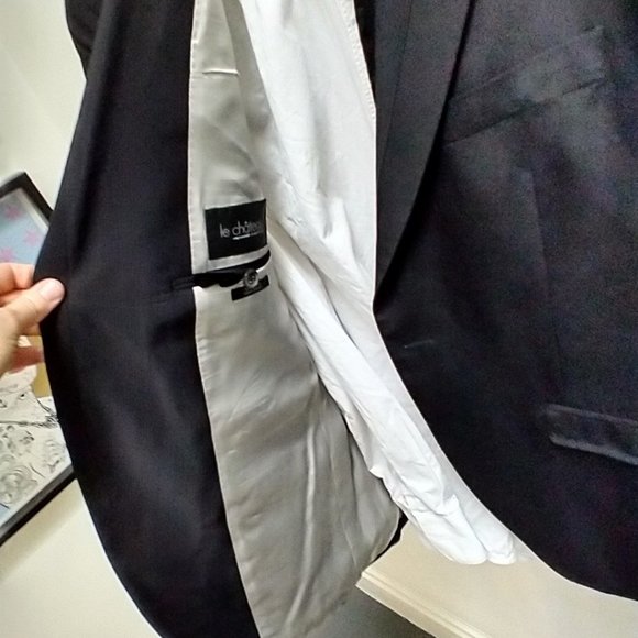 Black Toxedo Jacket tailored fit Size 42 - Picture 6 of 7